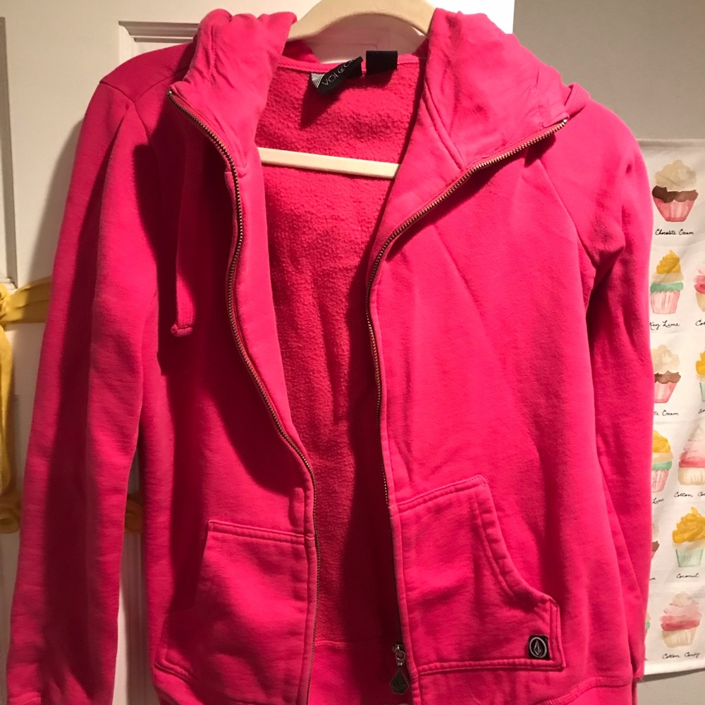 Pink volcom jacket